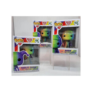 Funko Pops Pride Pops With A Purpose Poison Ivy Harley Quinn Robin 3 Funko Pops